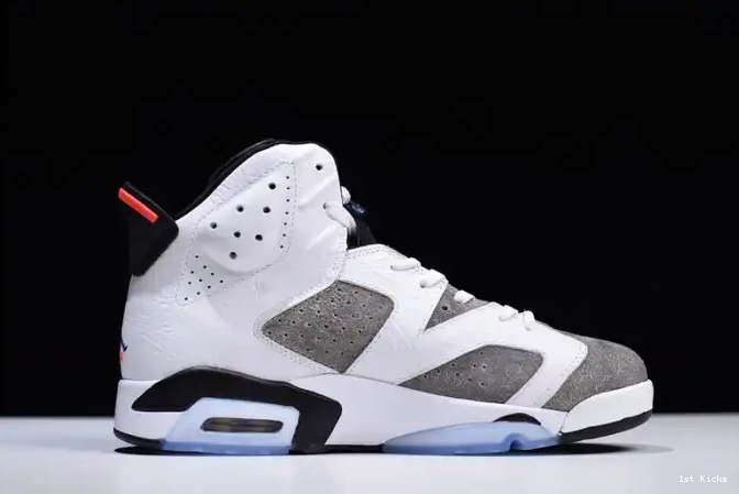 1st Kicks Shoes 6 Air Grey Jordan Flint CI3125-100 0503